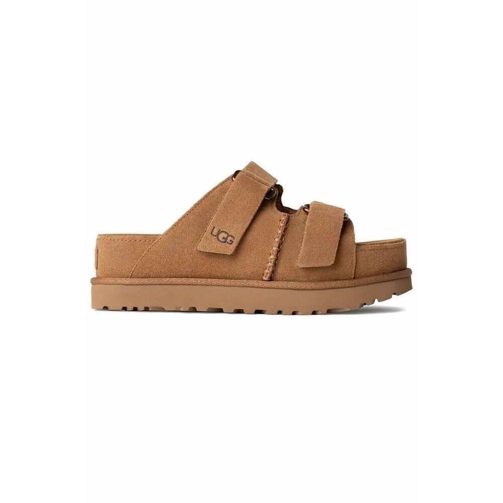 NEW UGG Goldenstar HI Slide Chestnut Platform Sandal Women's US Size 12